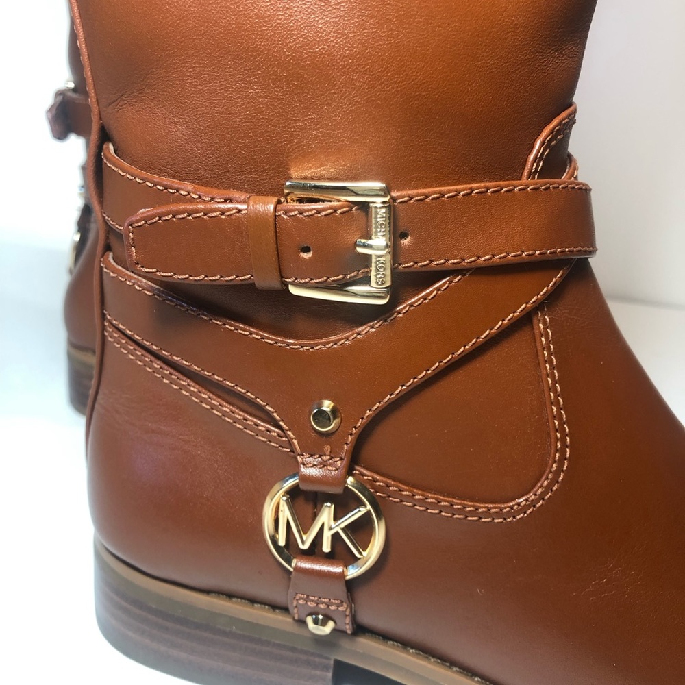 MICHAEL KORS PRESTON LEATHER BOOTS SIZE 5.5 - Picture 5 of 7